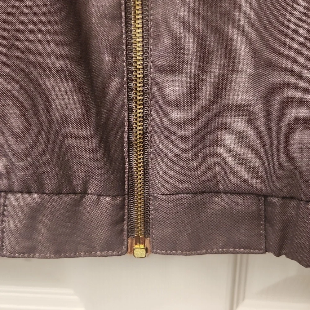 Vintage Rare BANZAI Men's Women's Unisex Brown Moto Bomber Jacket Size 38